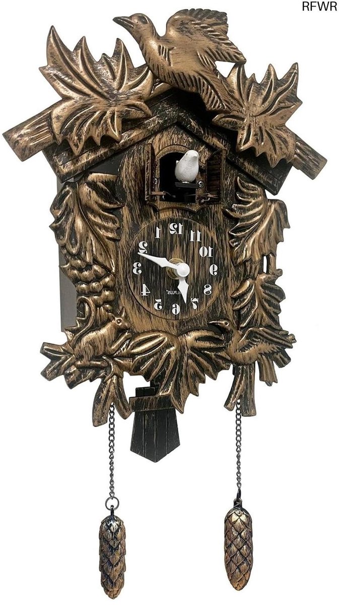 Koekoeksklok Modern - Vogelhuisje - Wandklok Antiek - Hout - Design