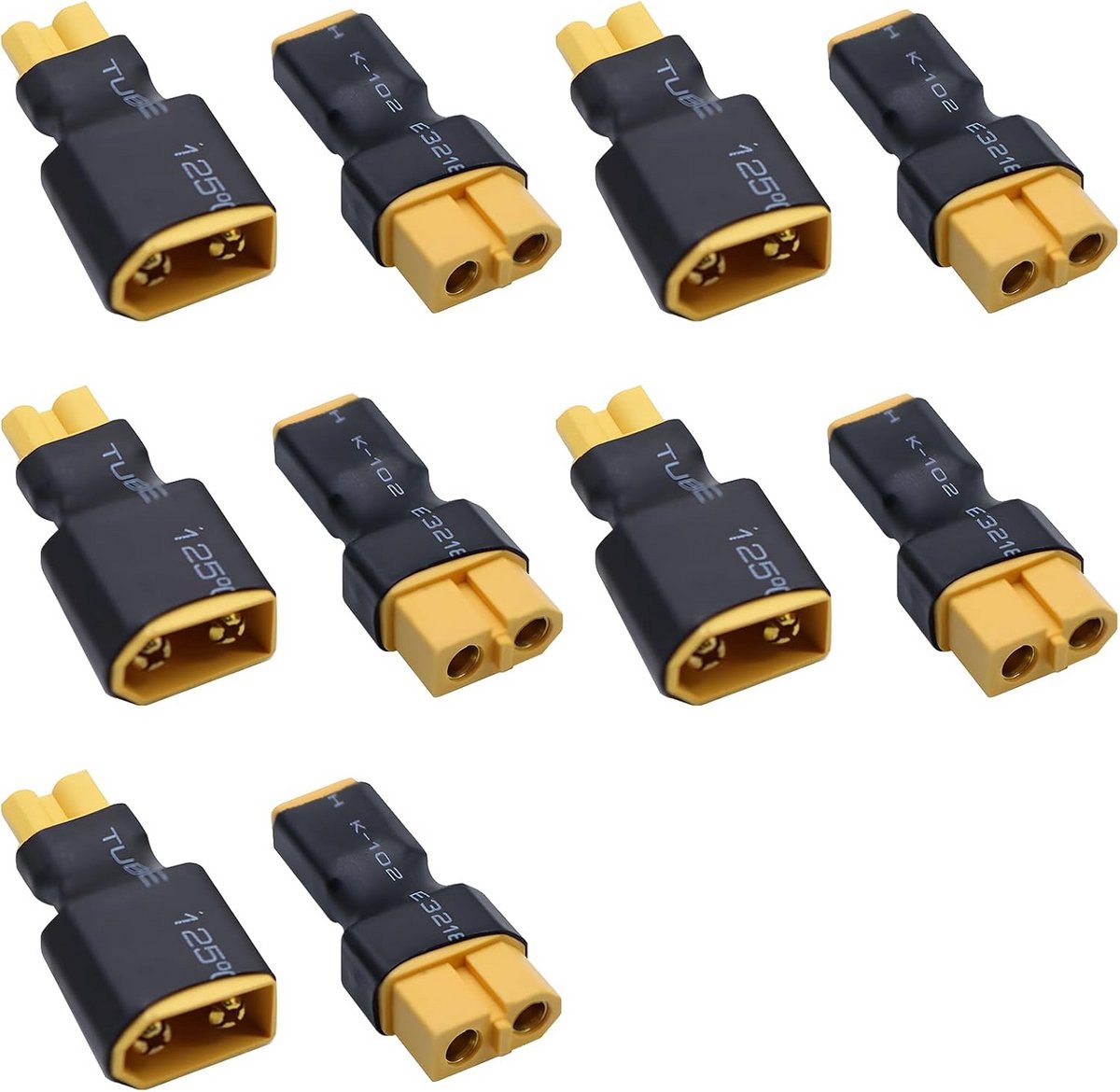 Adapter XT30 Vrouwelijk naar XT60 Mannelijk voor Lipo Accu Connectoren RC Voertuigen