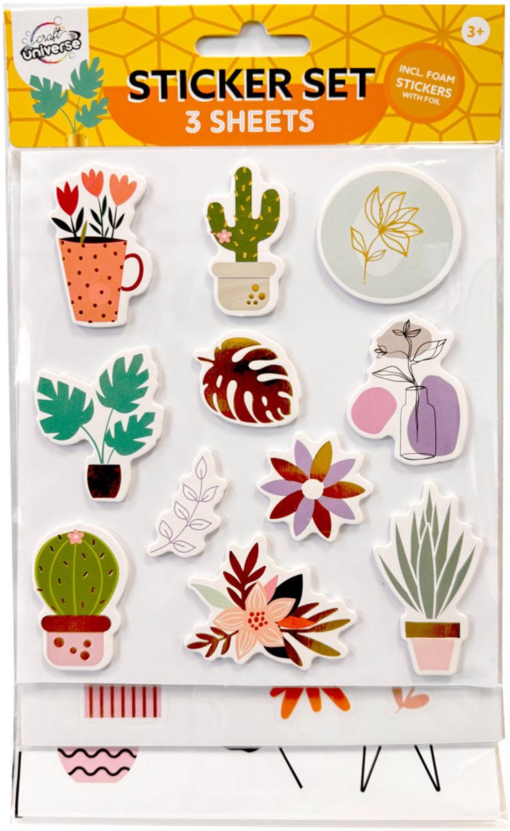 Colour Plant stickerset 3 vellen