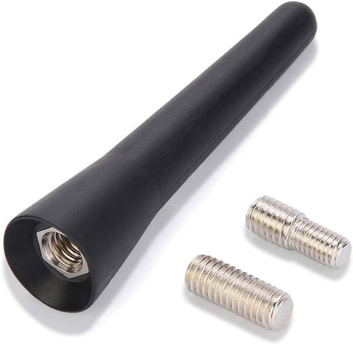 Korte Universele Autoantenne FM AM Zwart 6,5 cm Sportief Model