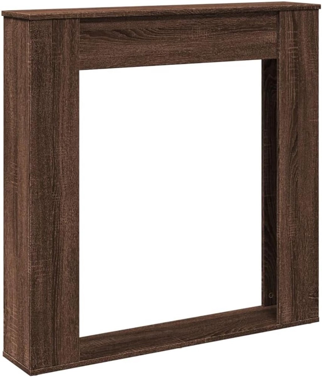 Decoratieve Haardombouw voor Elektrische Haard - 100x20x100 cm in Eikenkleur