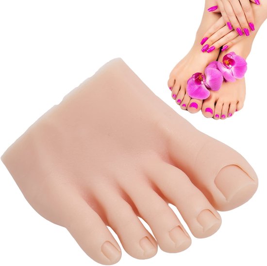 Nep Voetmodel - Flexibel Silicoon voor Nagelkunst - Half Voet Design