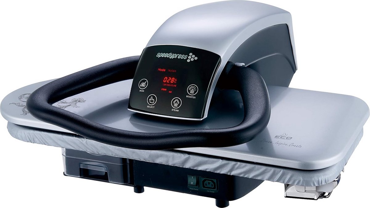Professionele Stoomstrijkpers 68cm met Grote Opening en Automatische Uitschakeling