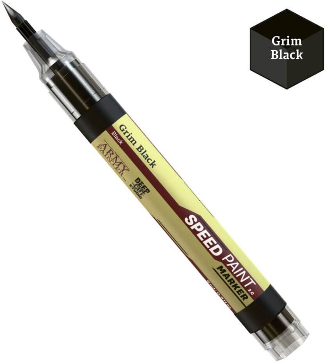 The Army Painter viltstift Speedpaint Grim Black voor miniaturen schilderen.