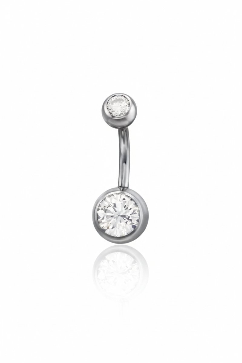 Interne Schroef Barbell Navelpiercing