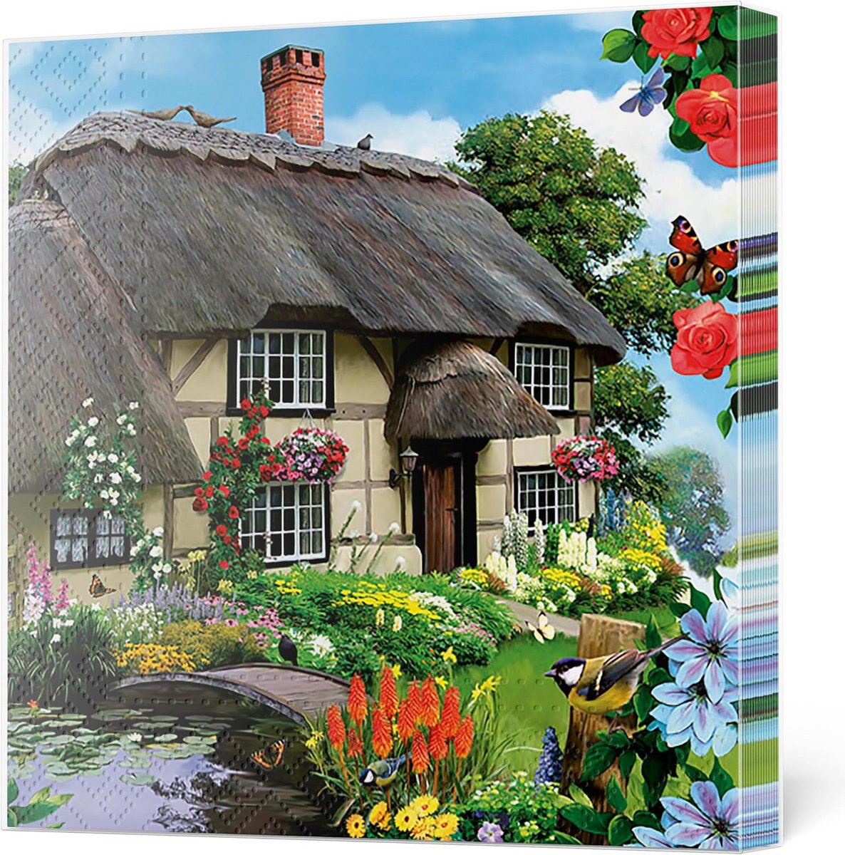 Luxe 3-Laags Papieren Servetten voor Decoupage en Diner - 20 Stuks (33x33cm)