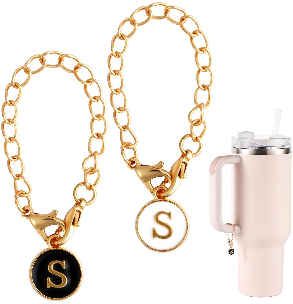 Letterhanger Accessoires - Gepersonaliseerde Naam ID - Voor Stanley Tumbler