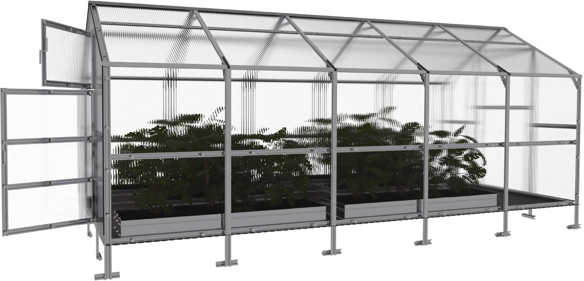Klasika Polycarbonaat tuinkas 2,35x5m 11,75m² Bernard