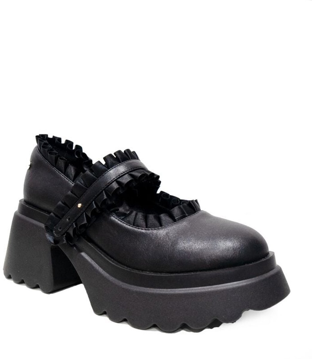 Altercore Nina Black Hoge hak zwart PVC -