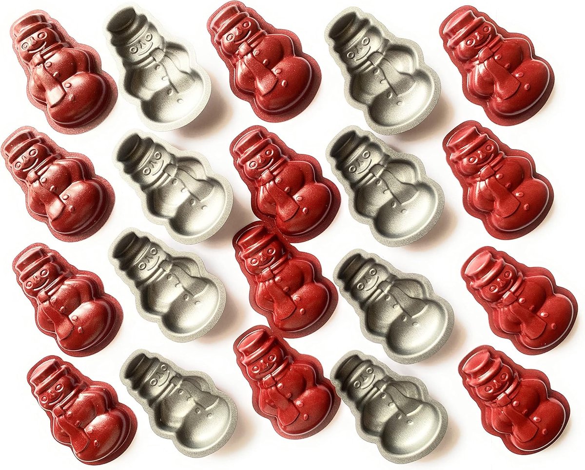 Mini Bakvormen Set 20 Stuks - Non-stick voor Cupcakes, Muffin & Cakejes