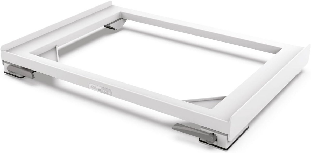 Wasmachine Onderstel - Verrijdbaar Onderstel - Apparaten Verplaatsen - Met Remmen Stabiliseren - 47x60 cm - Wit