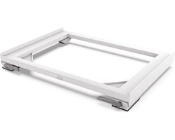 Wasmachine Onderstel - Verrijdbaar Onderstel - Apparaten Verplaatsen - Met Remmen Stabiliseren - 47x60 cm - Wit