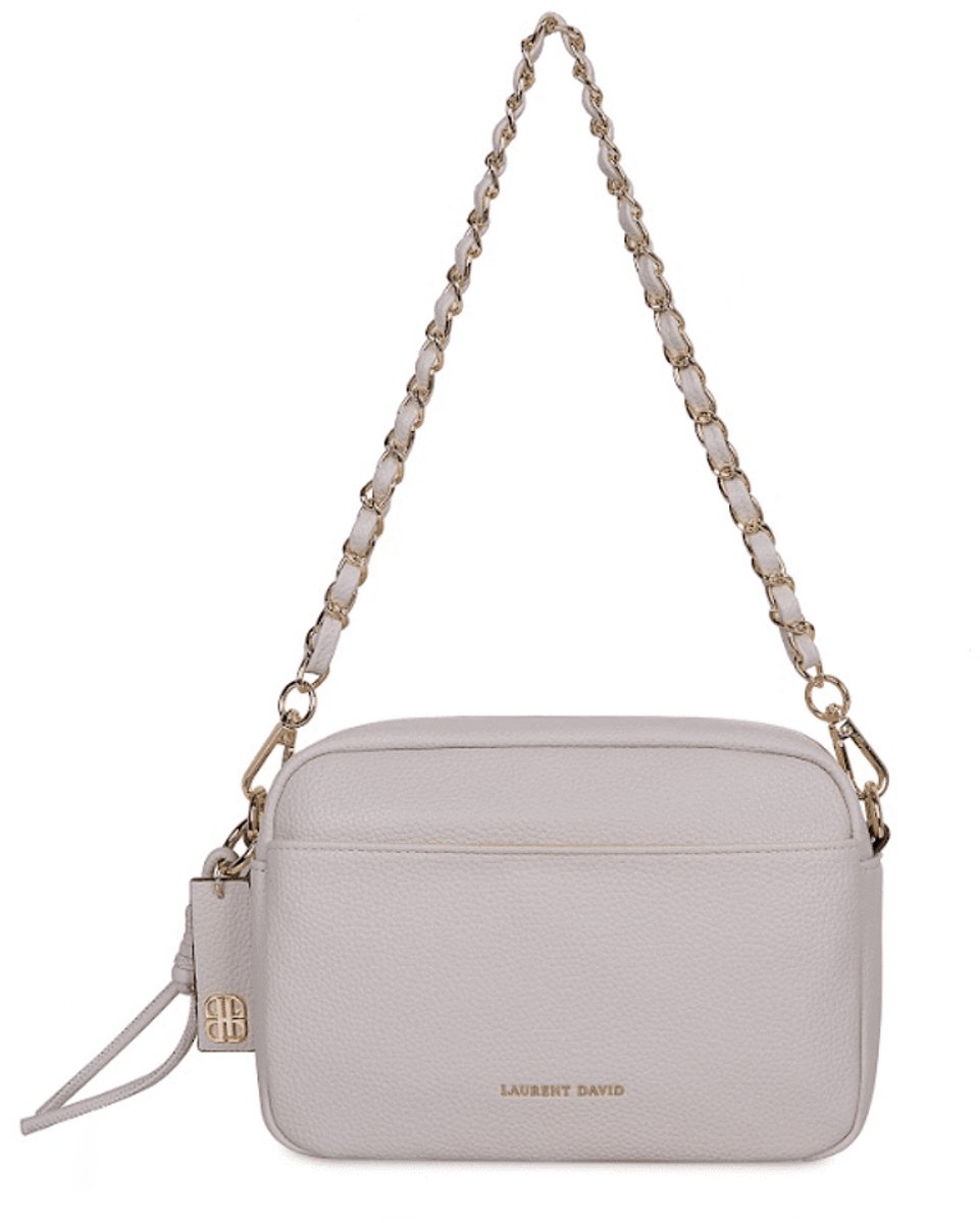 Laurent David Handtas White | Wit | Maat: One Size
