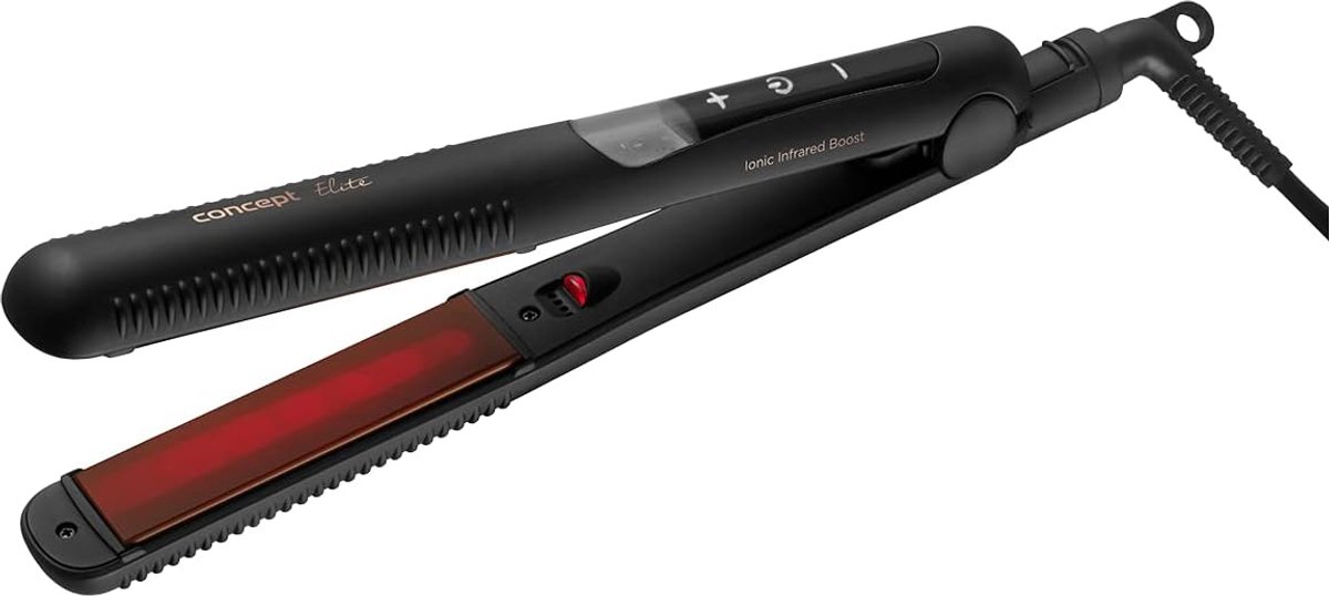 Haarstyling Tool - Stijltang Krultang - Dagelijkse Haarverzorging - Infrarood Ionische Boost - 25m Snoer - Zwart Brons