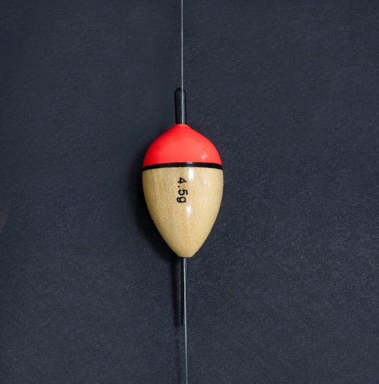 Houten Kunstaas Zwemmer voor Snoekvissen - 80 mm Roofvis Plug met Haken van Merkloos — afbeelding 2