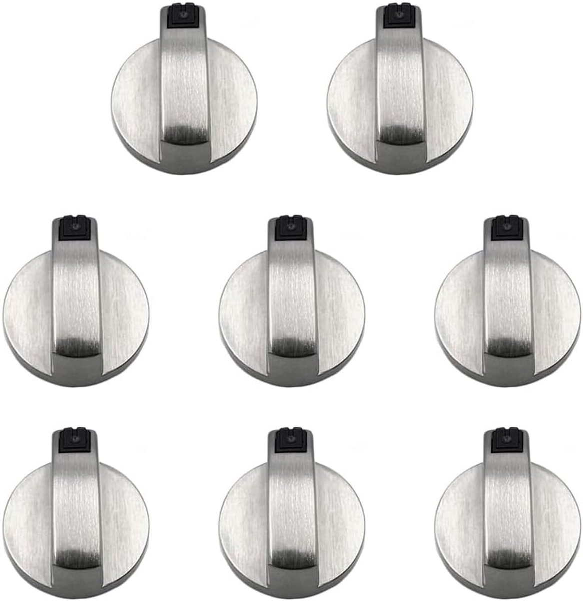 8 Stuks Universele Metalen Kookplaat Knoppen voor Gasfornuis Schakelaars 6mm