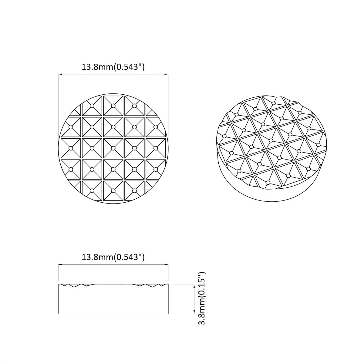 vidaXL - Meubelpoot - Pads - 2 - pcs - Zwart - Ø - 14 - x - 4 - mm - EVA