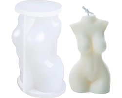 Siliconen Kaarsvorm Torso Vrouw - 3D Vorm voor DIY Kaarsen Gieten en Ambachten
