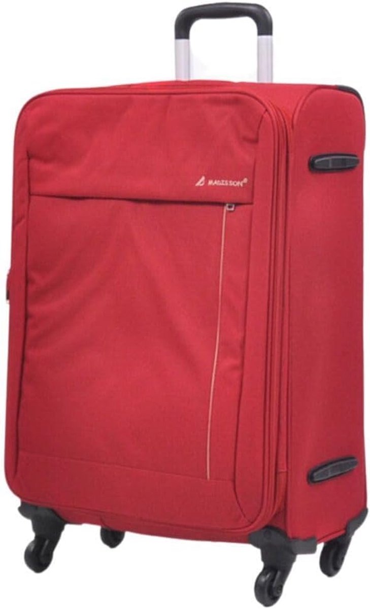 Lichtgewicht Koffer M (26 inch) Rood - Duurzame Reiskoffer met 8 Soepele Wielen