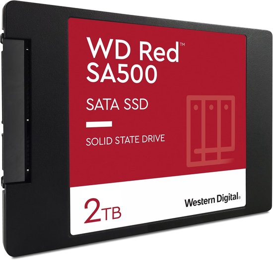 Interne SSD - Opslagstation - NAS Caching - 24/7 Gebruik - 25 inch - Rood van Merkloos — afbeelding 2