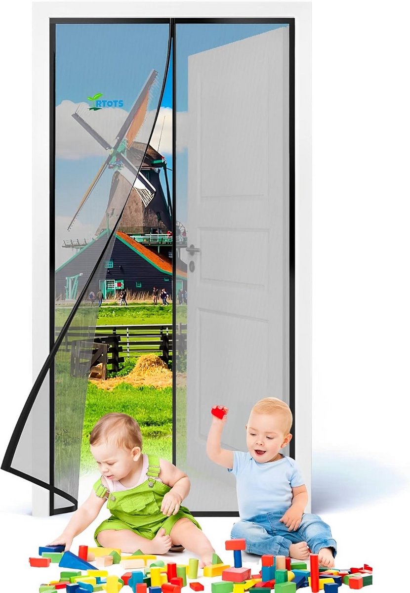 Grote Magnetische Hor voor Deur 265x185 cm - Houd Insecten Buiten Zonder Boren