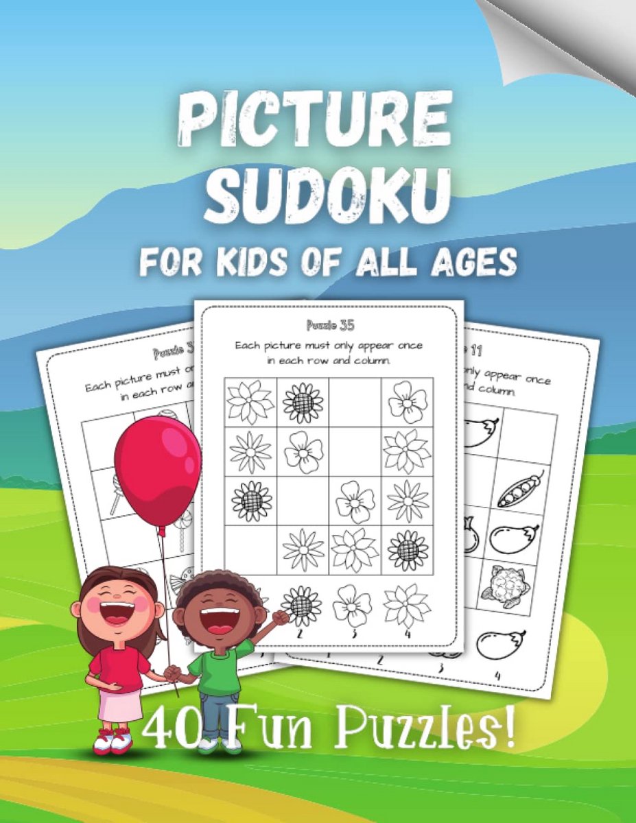 Puzzelboek Kinderen - Logica Spelletjes - Ontwikkelen Vaardigheden - Afbeelding Puzzels - Groot Formaat