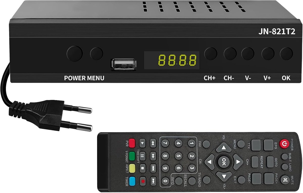 Digitale Terrestrische Ontvanger DVB-T2 HD Reciever met HEVC H.265 Ondersteuning