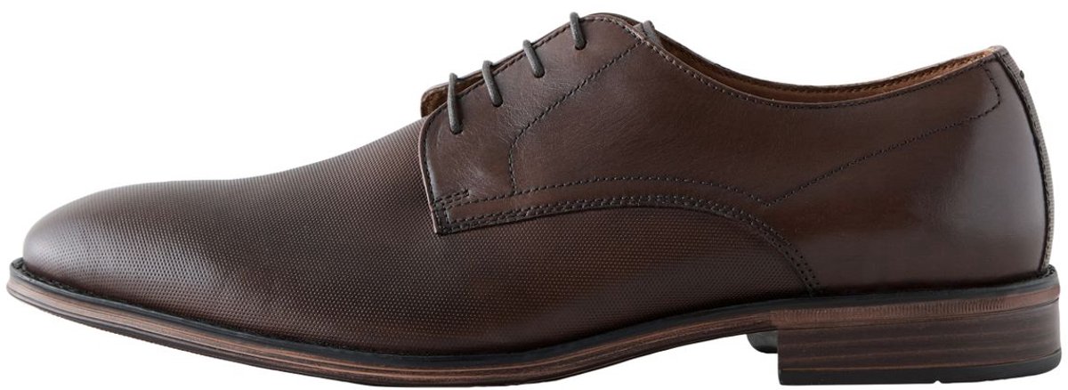 Next - Heren - Derby-schoenen van saffianoleer - Bruin