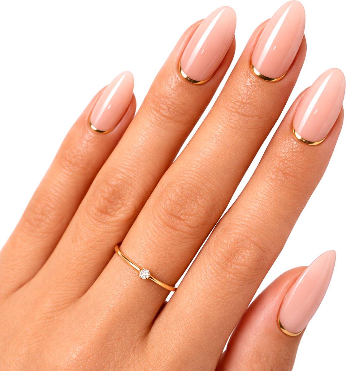 Joyage Plaknagels zelfklevende GoalDigger - 24 st - Press On Nails - Zelfklevende Plaknagels zonder lijm - Plak nagels plakkers Nepnagels valse nep nagels Kunstnagels - Starterspakket Nail Art nagel tips fake nails - Cadeau voor vrouwen cadeautjes