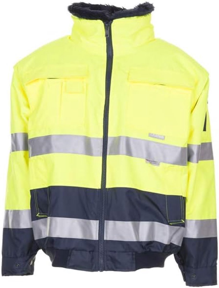 Werkjas Heren - Veiligheidsjas Comfort - Buitenwerk Bescherming - Ademend Waterdicht - XXXL - Geel Marine
