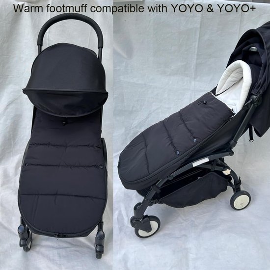 Universele Wintervoetenzak voor Kinderwagen - Warm, Waterafstotend & Zacht - Geschikt voor Babyzen YOYO en meer van Merkloos — afbeelding 2