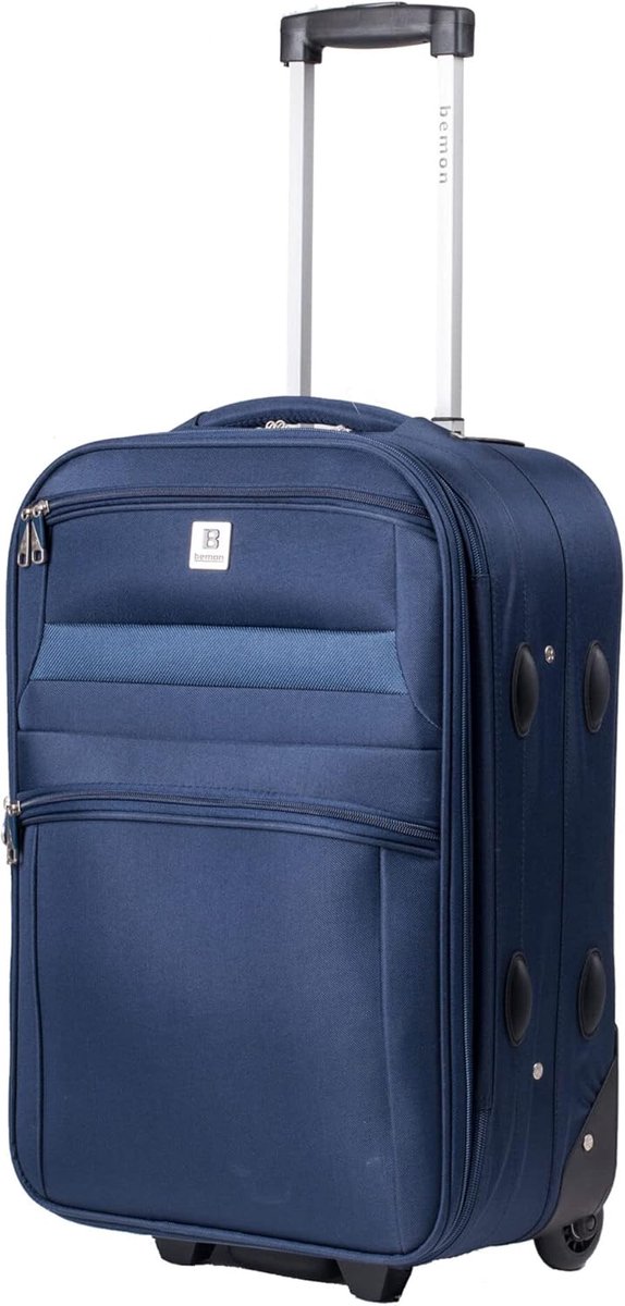 Grote Koffer - Reisbagage - Lange Reizen - Twee Wielen - 65 cm - Blauw