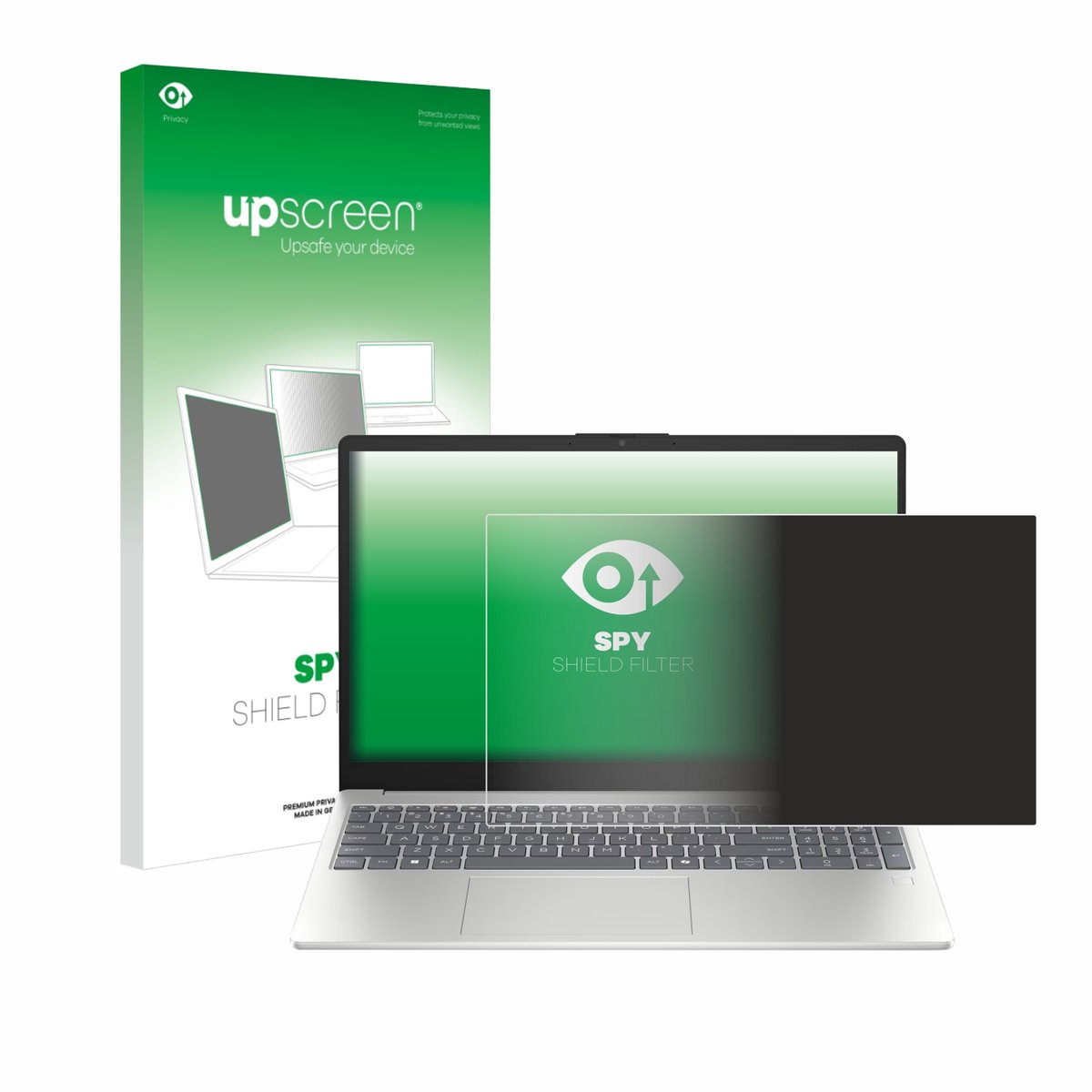 upscreen - privacyscherm voor HP Laptop 15-fd0710ng - privacy filter screenfilter Blauwlichtfilter