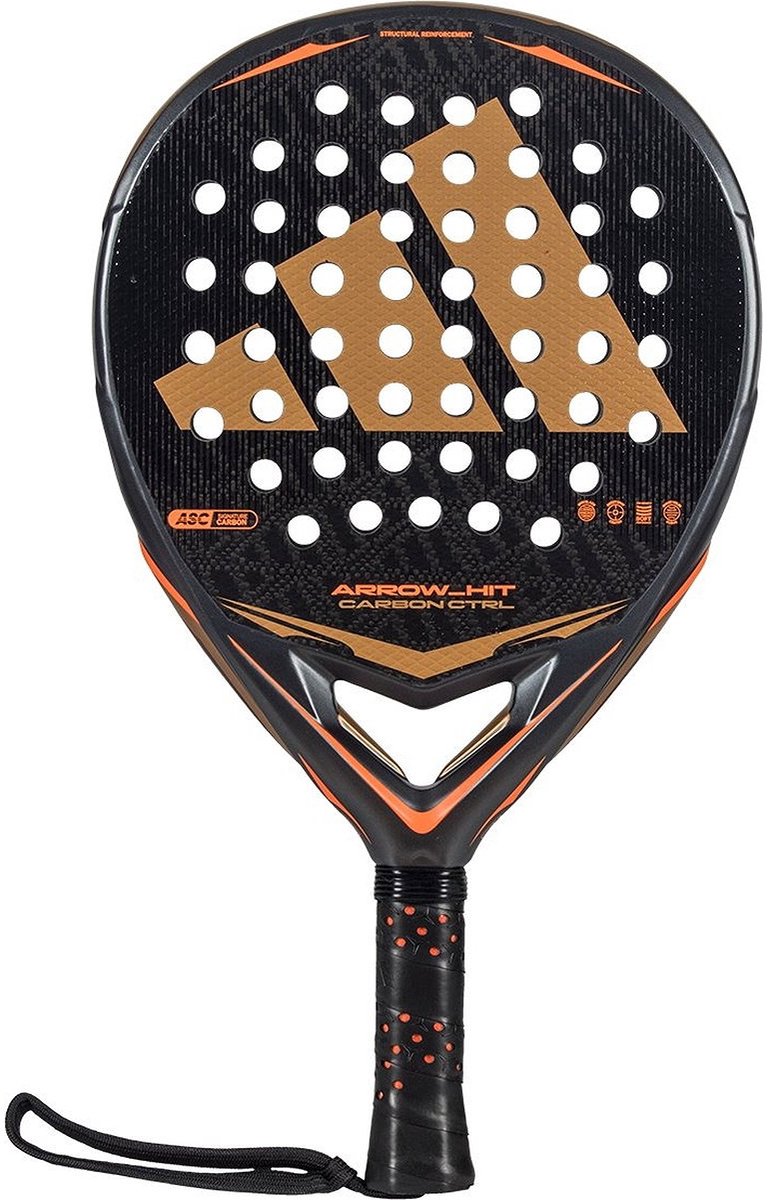 Adidas Arrow Hit Carbon Ctrl 2026 Padelracket Heren Antraciet