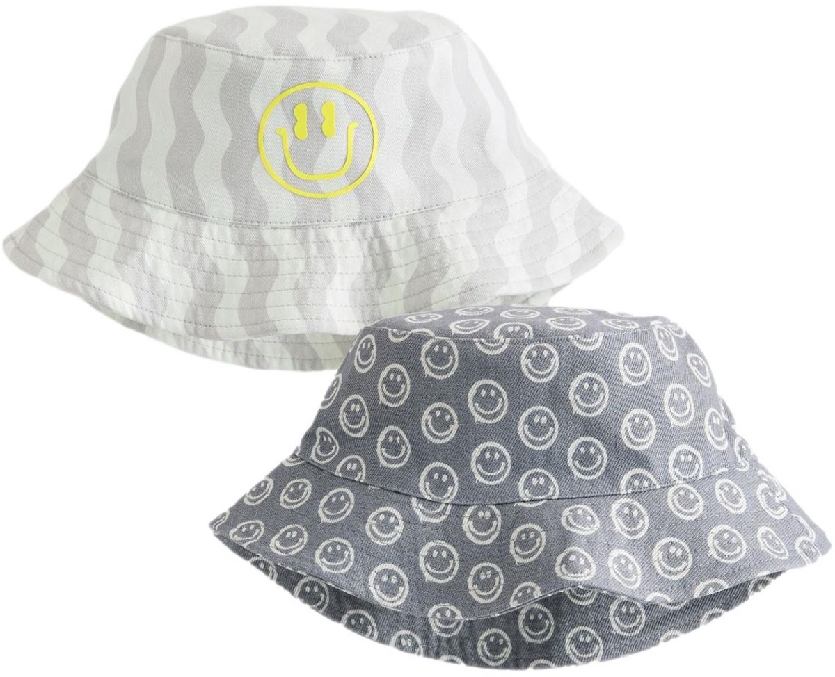 Next - Jongens - Emmerhoeden 2 Pack - Grijs