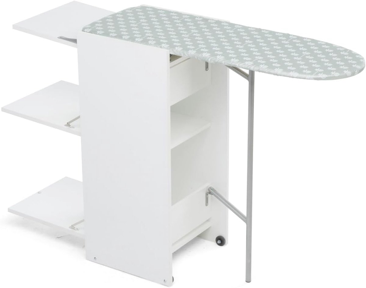 Strijkplank - Strijktafel - Kleding Strijken - Volledig Opvouwbaar - 20.7 Kilogram - Wit