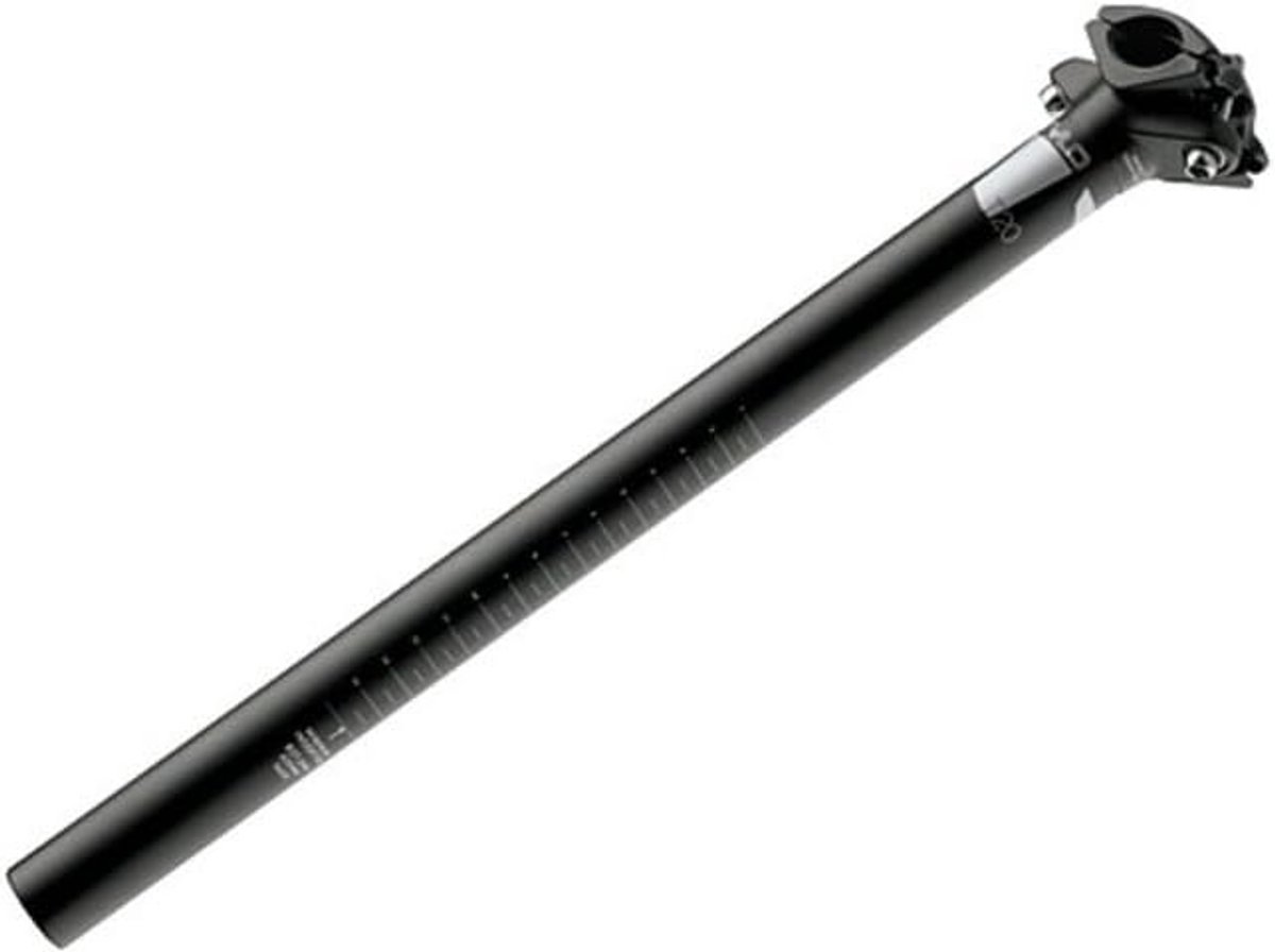 Fiets Zadelpen - Onderdeel Fiets - Fietsen Onderhoud - Aluminium Constructie - 31.6mm Diameter - Mat Zwart