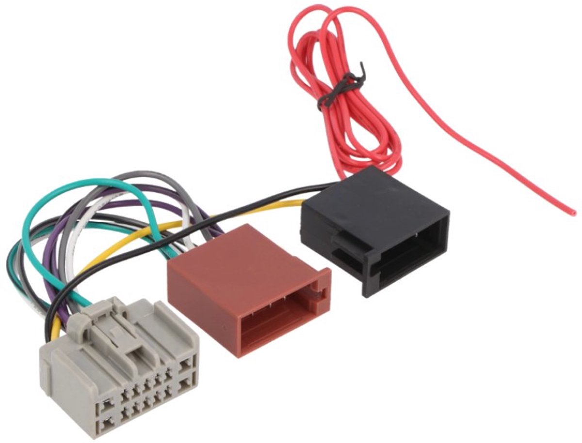 ISO naar Ford, Land Rover en Volvo kabel - 14-pins - Voor fabrieksradio - 0,15 meter