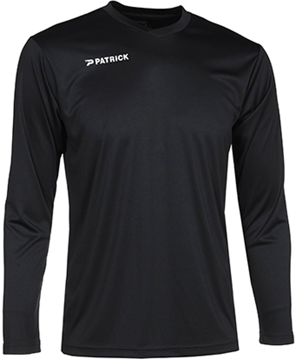 Patrick Pat105 Voetbalshirt Lange Mouw Heren - Zwart | Maat: XXL