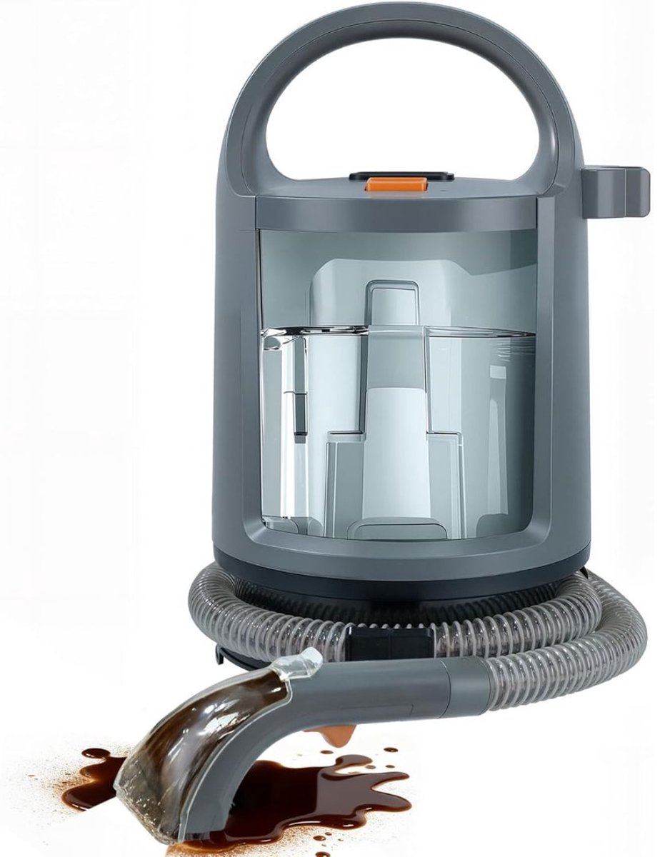 RONN® Stoomreiniger Bank - Vlekkerreiniger - Tapijtreiniger - 400W - 1,6L Schone Tank -Grijs - 30cm x 30cm x 35cm