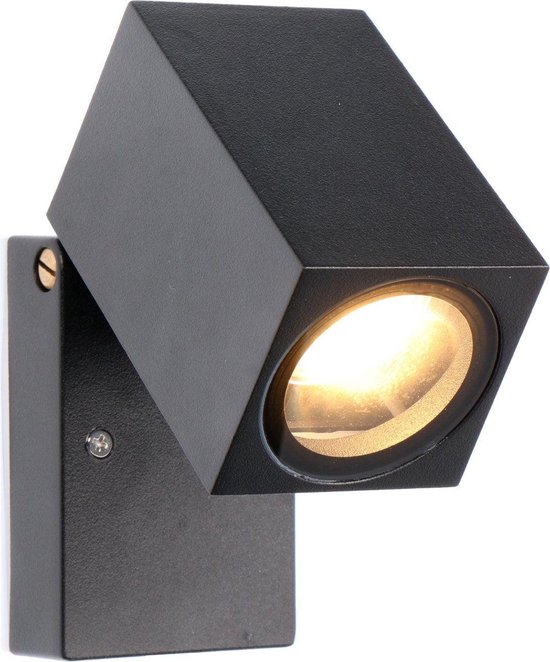 LED's light by Shada LED's Light LED Buitenlamp Muurlamp - Siena Spot GU10 - Kantelbaar - Zwart