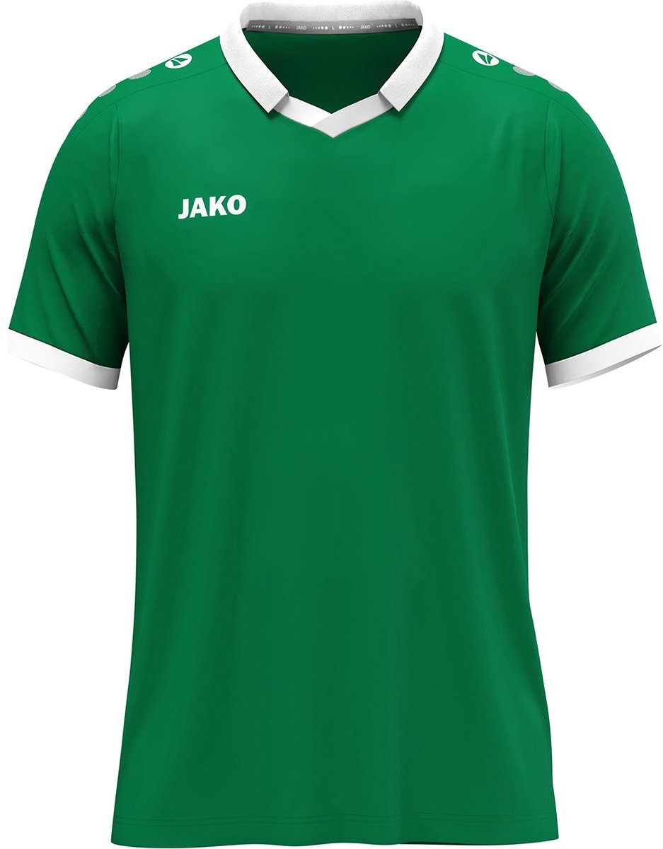 Jako Glory Shirt Korte Mouw Heren - Donkergroen / Wit | Maat: XL