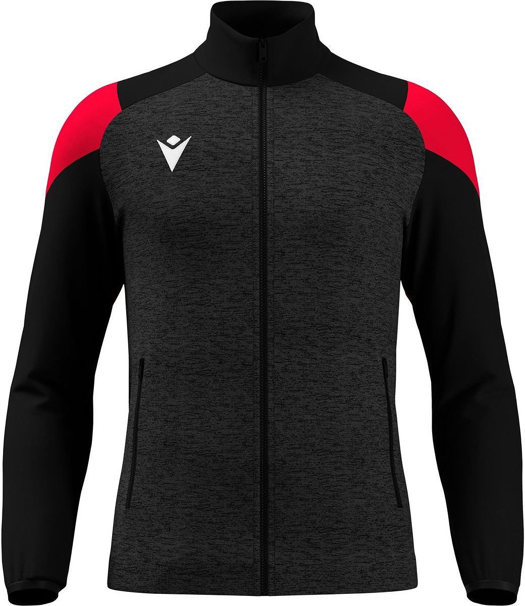 Macron Glory Vanir Top Full Zip Heren - Zwart / Rood | Maat: M