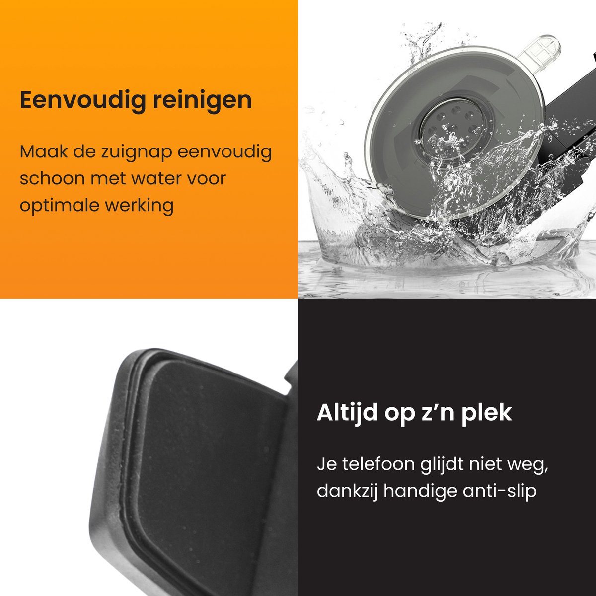 R2B Telefoonhouders Auto Zuignap - Dashboardpad - Raam/Dashboard - Gsm Houder Auto - Autohouder - Telefoonhouder Auto - Mobiel Houder Auto - Telefoon Houder - Auto Telefoonhouder - Phone Holder Car – foto 8