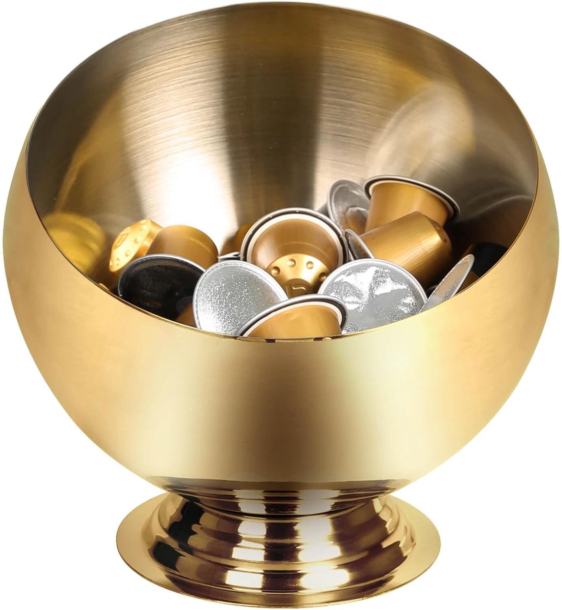 Koffiepadhouder - Koffiepads Opslag - Keuken Organizer - Roestvrij staal - Goud