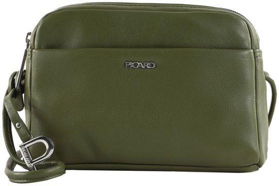 PICARD Cuir sac à épaule bandoulière Really Hand Bag Olive