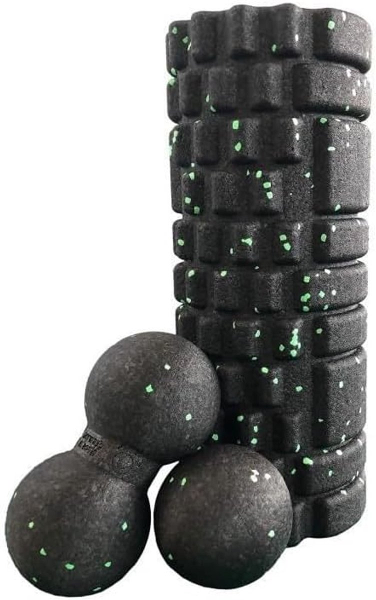 Zelfmassageset - Fascia set - Spierherstel - 3-delige set - 45 x 14 x 26 cm - Meerkleurig