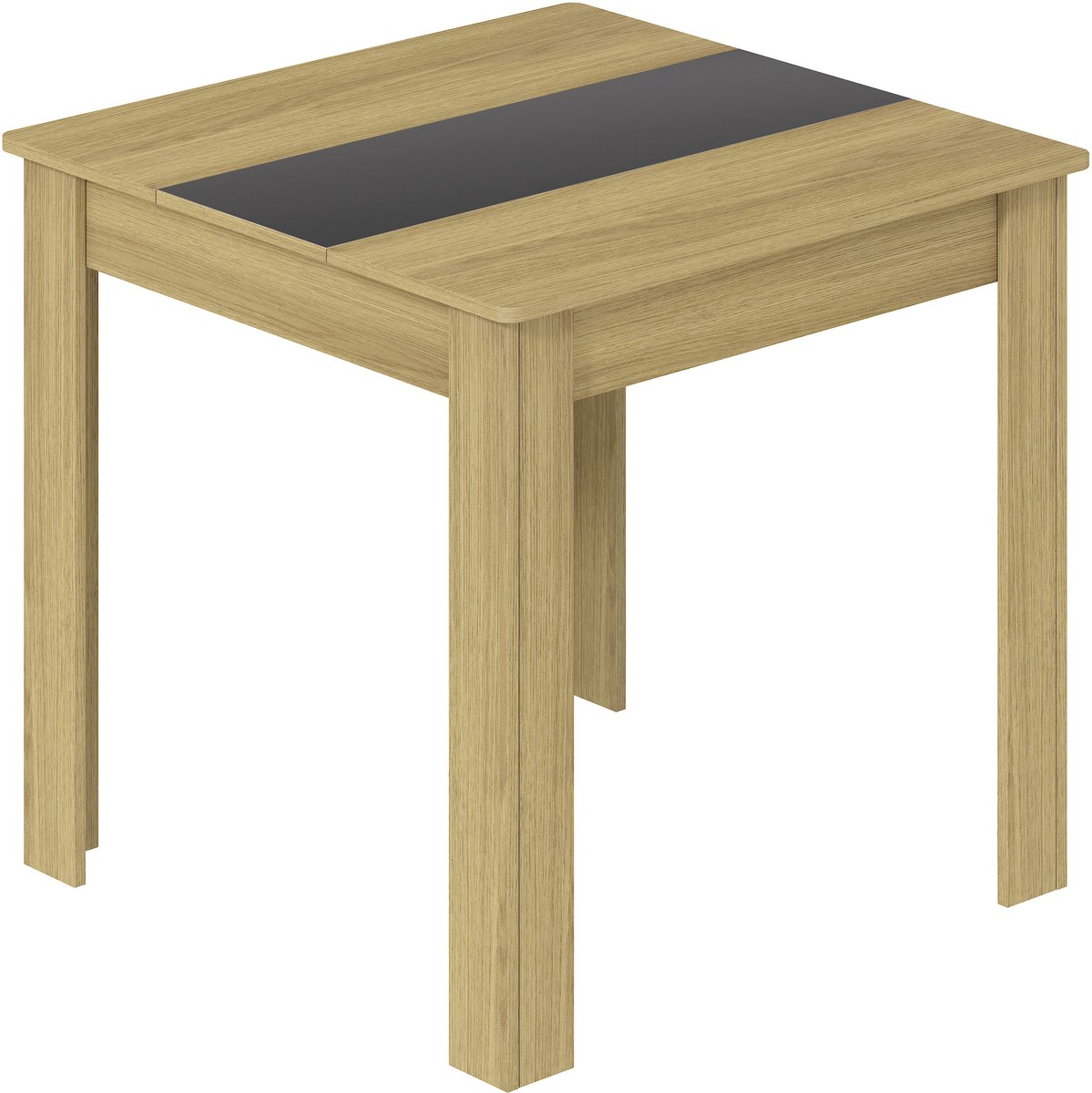 VCM Esstisch, Holzwerkstoff Küchentisch H. 75 x B. 80 x T. 80 cm, kompakter Speisetisch für Küche & Essbereich, Tisch Disalo honig-eiche / anthrazit