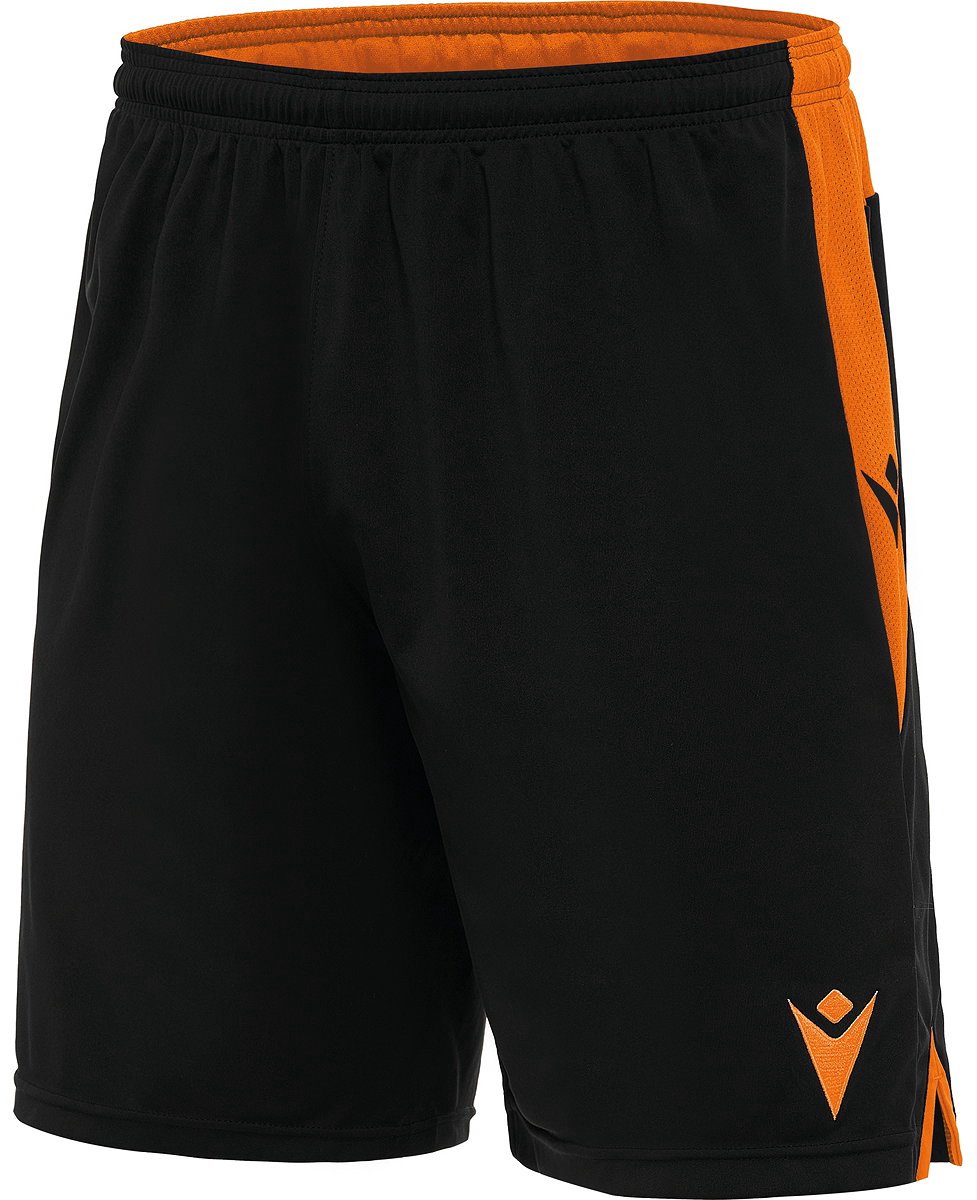 Macron Tempel Short Heren - Zwart / Oranje | Maat: XL