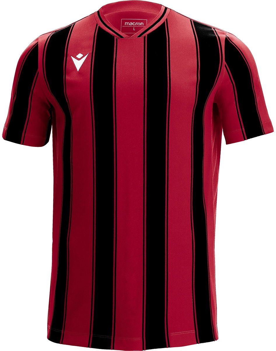 Macron Sceptrum Shirt Korte Mouw Heren - Rood / Zwart | Maat: L